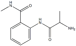 2-[(2-aminopropanoyl)amino]-N-methylbenzamide Struktur