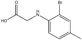 2-[(2-bromo-4-methylphenyl)amino]acetic acid Struktur