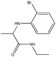 2-[(2-bromophenyl)amino]-N-ethylpropanamide Struktur