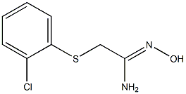 2-[(2-chlorophenyl)sulfanyl]-N'-hydroxyethanimidamide Struktur