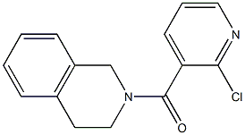 2-[(2-chloropyridin-3-yl)carbonyl]-1,2,3,4-tetrahydroisoquinoline Struktur