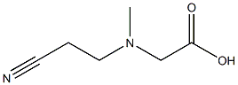 2-[(2-cyanoethyl)(methyl)amino]acetic acid Struktur