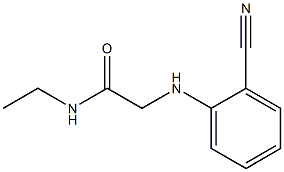 2-[(2-cyanophenyl)amino]-N-ethylacetamide Struktur