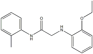 2-[(2-ethoxyphenyl)amino]-N-(2-methylphenyl)acetamide Struktur