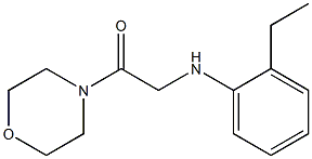 2-[(2-ethylphenyl)amino]-1-(morpholin-4-yl)ethan-1-one Struktur