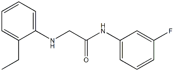 2-[(2-ethylphenyl)amino]-N-(3-fluorophenyl)acetamide Struktur