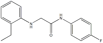 2-[(2-ethylphenyl)amino]-N-(4-fluorophenyl)acetamide Struktur