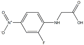 2-[(2-fluoro-4-nitrophenyl)amino]acetic acid Struktur