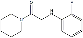 2-[(2-fluorophenyl)amino]-1-(piperidin-1-yl)ethan-1-one Struktur