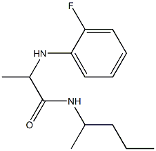 2-[(2-fluorophenyl)amino]-N-(pentan-2-yl)propanamide Struktur