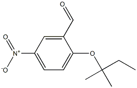 2-[(2-methylbutan-2-yl)oxy]-5-nitrobenzaldehyde Struktur