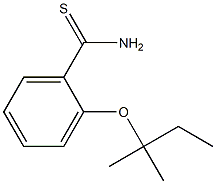 2-[(2-methylbutan-2-yl)oxy]benzene-1-carbothioamide Struktur