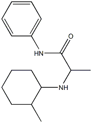 2-[(2-methylcyclohexyl)amino]-N-phenylpropanamide Struktur