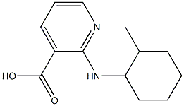 2-[(2-methylcyclohexyl)amino]pyridine-3-carboxylic acid Struktur