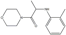 2-[(2-methylphenyl)amino]-1-(morpholin-4-yl)propan-1-one Struktur