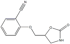 2-[(2-oxo-1,3-oxazolidin-5-yl)methoxy]benzonitrile Struktur