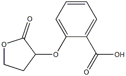 2-[(2-oxooxolan-3-yl)oxy]benzoic acid Struktur