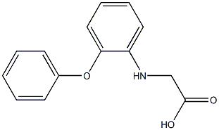 2-[(2-phenoxyphenyl)amino]acetic acid Struktur