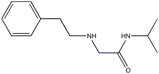 2-[(2-phenylethyl)amino]-N-(propan-2-yl)acetamide Struktur