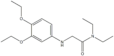 2-[(3,4-diethoxyphenyl)amino]-N,N-diethylacetamide Struktur