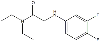 2-[(3,4-difluorophenyl)amino]-N,N-diethylacetamide Struktur