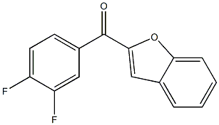 2-[(3,4-difluorophenyl)carbonyl]-1-benzofuran Struktur