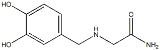 2-[(3,4-dihydroxybenzyl)amino]acetamide Struktur