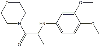 2-[(3,4-dimethoxyphenyl)amino]-1-(morpholin-4-yl)propan-1-one Struktur