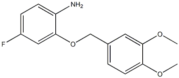 2-[(3,4-dimethoxyphenyl)methoxy]-4-fluoroaniline Struktur