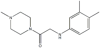 2-[(3,4-dimethylphenyl)amino]-1-(4-methylpiperazin-1-yl)ethan-1-one Struktur