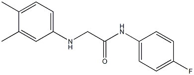 2-[(3,4-dimethylphenyl)amino]-N-(4-fluorophenyl)acetamide Struktur