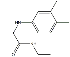 2-[(3,4-dimethylphenyl)amino]-N-ethylpropanamide Struktur