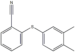 2-[(3,4-dimethylphenyl)sulfanyl]benzonitrile Struktur