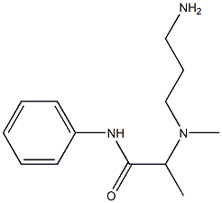 2-[(3-aminopropyl)(methyl)amino]-N-phenylpropanamide Struktur