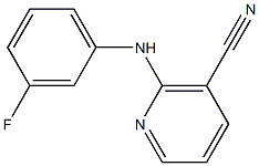 2-[(3-fluorophenyl)amino]nicotinonitrile Struktur