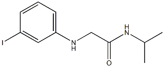 2-[(3-iodophenyl)amino]-N-(propan-2-yl)acetamide Struktur