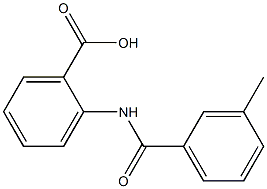 2-[(3-methylbenzene)amido]benzoic acid Struktur