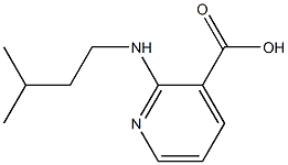 2-[(3-methylbutyl)amino]pyridine-3-carboxylic acid Struktur