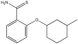 2-[(3-methylcyclohexyl)oxy]benzene-1-carbothioamide Struktur