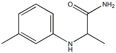 2-[(3-methylphenyl)amino]propanamide Struktur