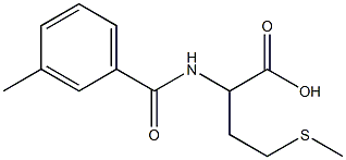 2-[(3-methylphenyl)formamido]-4-(methylsulfanyl)butanoic acid Struktur