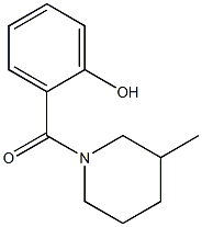 2-[(3-methylpiperidin-1-yl)carbonyl]phenol Struktur