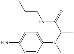 2-[(4-aminophenyl)(methyl)amino]-N-propylpropanamide Struktur