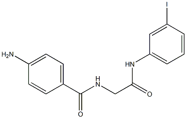 2-[(4-aminophenyl)formamido]-N-(3-iodophenyl)acetamide Struktur