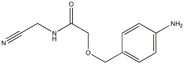 2-[(4-aminophenyl)methoxy]-N-(cyanomethyl)acetamide Struktur