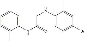 2-[(4-bromo-2-methylphenyl)amino]-N-(2-methylphenyl)acetamide Struktur