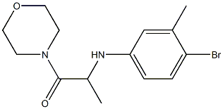 2-[(4-bromo-3-methylphenyl)amino]-1-(morpholin-4-yl)propan-1-one Struktur