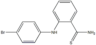 2-[(4-bromophenyl)amino]benzene-1-carbothioamide Struktur