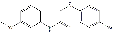 2-[(4-bromophenyl)amino]-N-(3-methoxyphenyl)acetamide Struktur