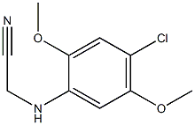 2-[(4-chloro-2,5-dimethoxyphenyl)amino]acetonitrile Struktur